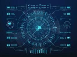 futurista infografia de hud ui interfaz vector