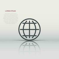 Choose or change language icon. Vector illustration. Business concept globe world communication pictogram.