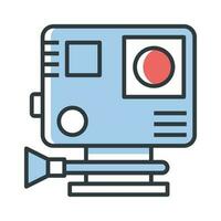 action camera vector Fill outline icon Illustration.EPS 10