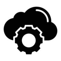 Cloud Services Vector Solid icon. EPS 10 File