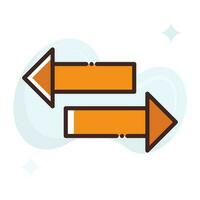 Arrows Exchange vector Fill outline Icon style illustration. EPS 10