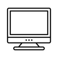 Monitor vector oultine Icon. EPS 10 File