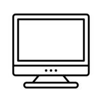 Monitor vector oultine Icon. EPS 10 File