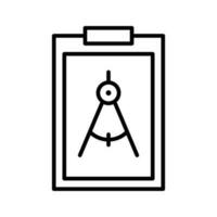 Drafting vector oultine Icon. EPS 10 File