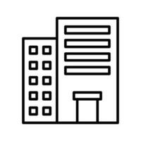 Building vector oultine Icon. EPS 10 File