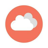 Cloud  vector Flat Icon style illustration. EPS 10