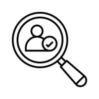 Find Person vector oultine Icon. EPS 10 File