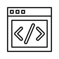 Web Development vector oultine Icon. EPS 10 File