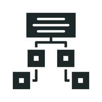 Hierarchy vector Solid icon. EPS 10 File