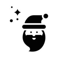 Santa Claus  vector  Solid icon. EPS 10 file