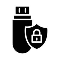 Secure Data input Vector Solid icon. EPS 10 File