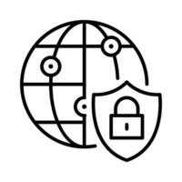 Security Point Vector outline icon. EPS 10 File