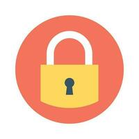 Padlock  vector Flat Icon style illustration. EPS 10