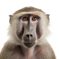 Baboon Monkey head shot png