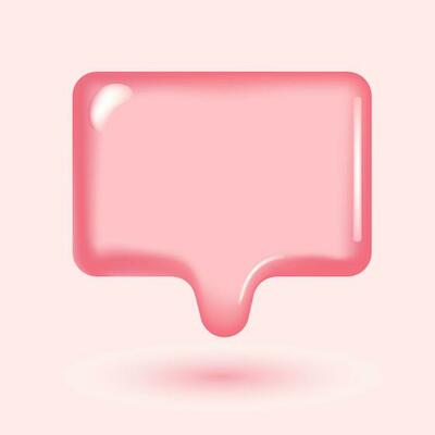 3D illustration of speech bubble. 3d vector talking cloud. Glossy speech bubble high quality vector. Shiny cloud foam vector. speak bubble text, chatting box, message box outline cartoon. Balloon