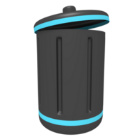 3d icoon van vuilnis Tassen png