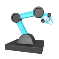3d ikon av robot maskin fabrik png