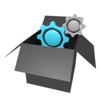 3d Symbol von Motor Getriebe png