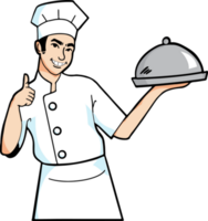 de chef voor Koken of restaurant concept PNG beeld