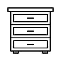 Drawers vector oultine Icon. EPS 10 File