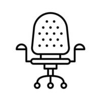 Swivel Chair vector oultine Icon. EPS 10 File