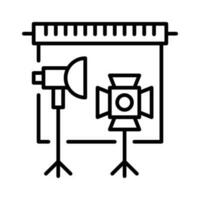 background stand  vector  outline icon Illustration. EPS 10