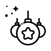 Decoration Ball  vector  outline icon. EPS 10 file