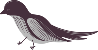 Swallow bird in children's style. Swallow from a story png