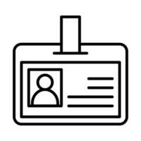 Personal ID Vector outline icon. EPS 10 File