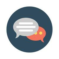 Chat Bubbles  vector Flat Icon style illustration. EPS 10