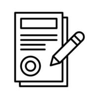 Document vector oultine Icon. EPS 10 File