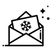 Letter  vector  outline icon. EPS 10 file