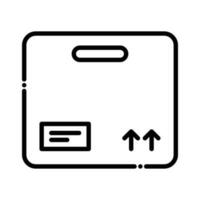 Delivery Package vector outline Icon style illustration. EPS 10