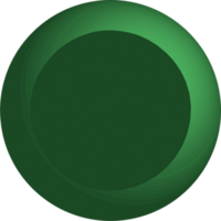 The circle is green. png