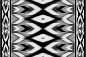 Ikat geometric pattern monochrome color. Abstract ikat tribal geometric shape seamless pattern. Ikat monochrome pattern use for fabric, textile, home decoration elements, upholstery, wrapping. vector