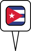 Cuba bandera alfiler sitio icono. png