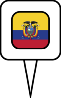 Ecuador Flagge Stift Platz Symbol. png