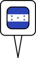 Honduras drapeau épingle endroit icône. png