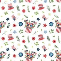 Memorial day pattern for background design graphics design vector