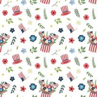 Memorial day pattern for background design graphics design vector