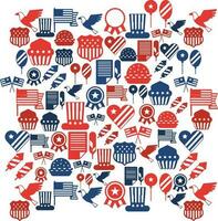 Memorial day pattern for background design graphics design vector