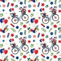 Memorial day pattern for background design graphics design vector