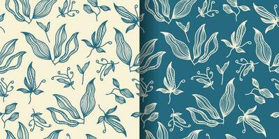 Hand Drawn Tropical Flower Pattern. Floral Motif for Fashion, Wallpaper, Wrapping Paper, Background, Fabric, Textile, Apparel, and Card Design vector