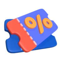 Discount Star 3D Illustration Icon png