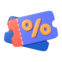 Discount Star 3D Illustration Icon png