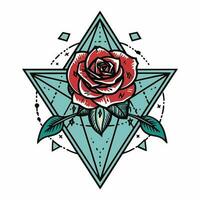 rosas flor logo ilustración caracteristicas delicado y intrincado detalles, Perfecto para creando un elegante y romántico marca imagen vector