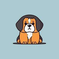 un encantador kawaii perro ilustración, Perfecto para agregando un toque de monería a ninguna proyecto. vector