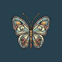 mariposa logo marca diseño es elegante y sofisticado, Perfecto para marcas ese querer a escaparate su belleza y transformación. vector