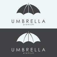 Colorful Umbrella Logo Template with Simple Concept vector