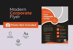 Free Vector modern corporate flyer template